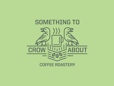Something To Crow About beans brand branding coffee crows logo