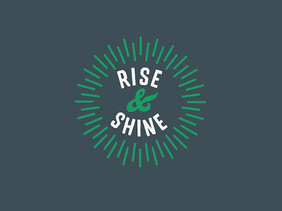 Rise & Shine blue distillery early green lines moonshine rise shine sun