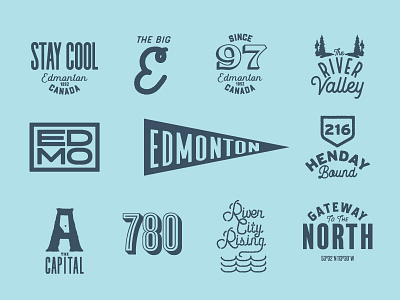 Edmonton Marks brand capital cool design edmonton logo north river shirt