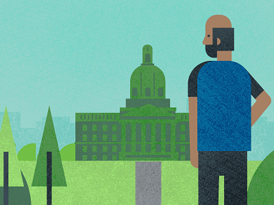 Alberta Parliament alberta blue buildings canada green illustration politics texture