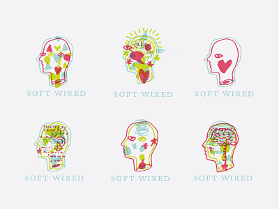 Soft Wired ambient brand branding cmyk design doodle electronic identity illustration logo modular music system design