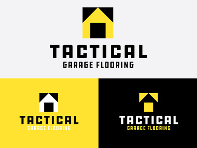 Tactical Garage Flooring alberta black brand branding flooring garage icon identity logo yellow