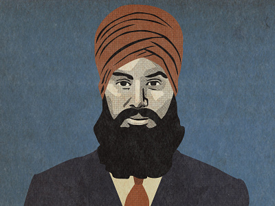 Jagmeet Singh canada illustration jagmeet singh politics