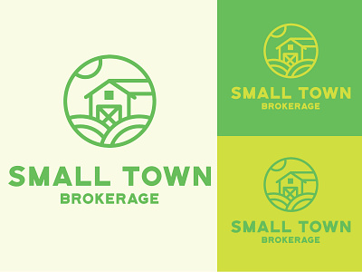 Small Town Brokerage brand branding design identity logo