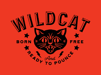 Wildcat alberta brand branding cat design identity illustration logo red wildcat