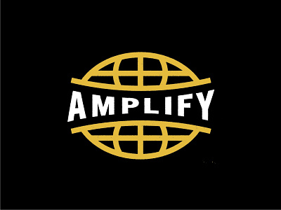 Buzzwords: Amplify amplify black brand branding buzzwords design identity logo marketing yellow