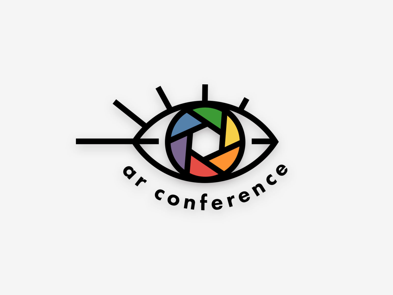 Logo for AR Conference by SmileExpo.com brand design design digital illustration logo logodesign logotype minimalism technology vector