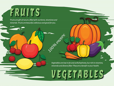 Flyer Fruits and Vegetables