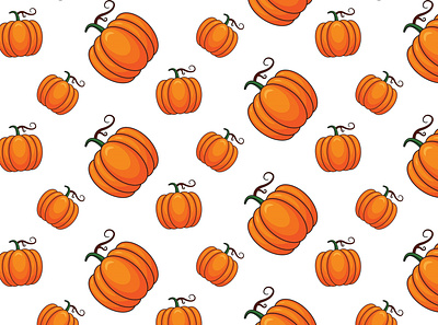 Pattern pumpkin adobe autumn colour colours design food graphic design illustration illustrator pattern patterns pumpkin pumpkins vector vegetable