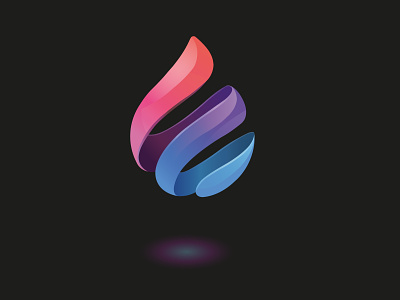 3D_Logo_Drop branding graphic design logo