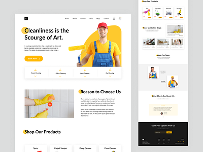 Cleanr - Clean Service Landing Page
