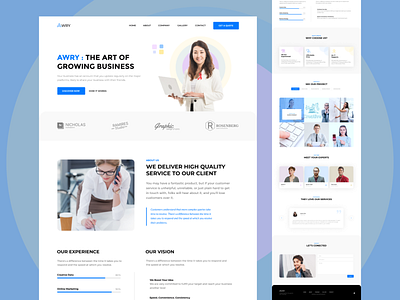 Awry - Corporate Landing Page