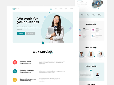 Cameo - Creative Agency Landing Page