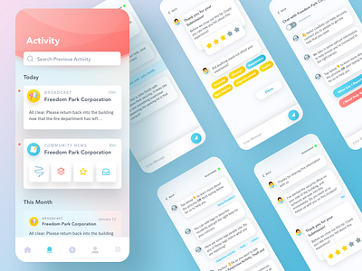 Chat 🤖 app community design interaction mobile safety security sketch ui ux