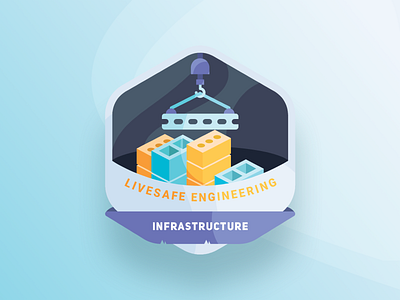 Infrastructure app branding bricks community design icon infrastructure safety security sketch ui ux vector