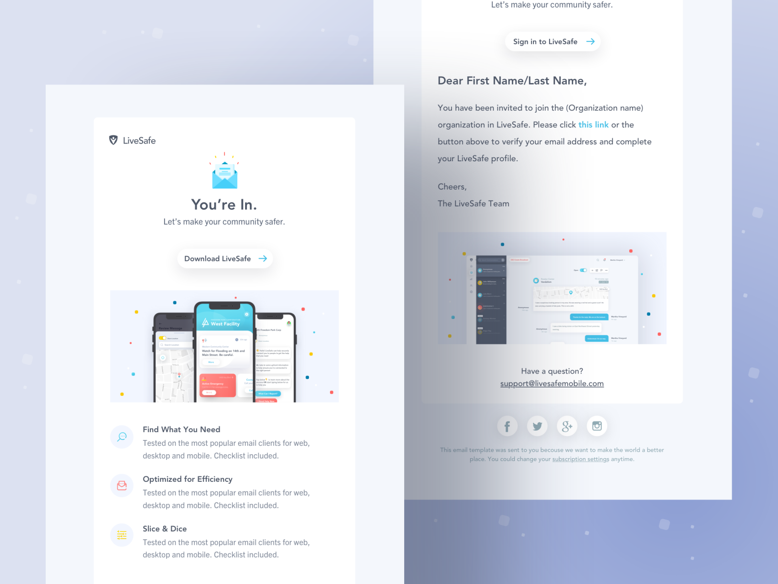 Email Templates by Geoff Nelowet on Dribbble