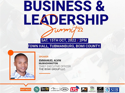 e-Flyer for Bomi Professional, Liberia