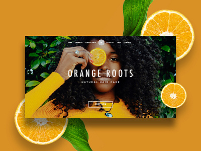 Orange Roots Concept ui ux web webdesign