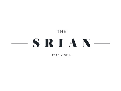 The Srian :: logo comp branding concept identity logo logo comp logo design logo draft mark serif
