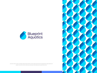 Blueprint Aquatics brand identity branding classic creative design graphic design