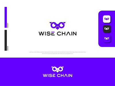 Wise Chain brand identity branding classic creative design graphic design illustration logo vector