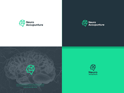 Neuro Accupuncture brand identity branding classic creative design graphic design illustration logo vector