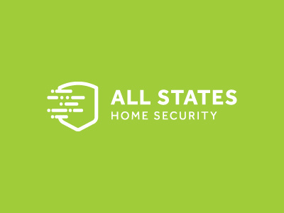 All States Home Security branding digital logo design