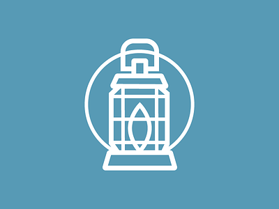 Lantern design line art logo minimalism