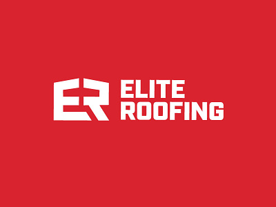 Elite Roofing branding design logo