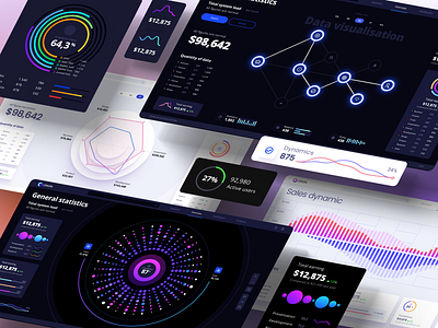 Big datavisualization kit for business analytics chart artificial intelligence bigdata chart charts components crypto data vusialisation dynamic infographic machine learning product saas skilltree tech technology template