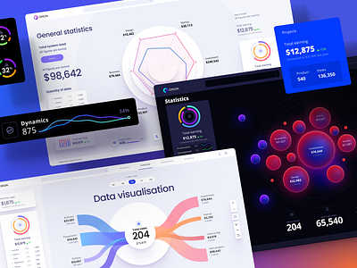 UI kit for dashboard and presentations