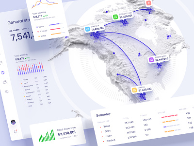 Data visualization on the map