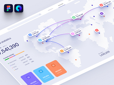 Orion UI kit - Data map visualisation