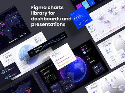 Orion UI kit - Charts templates & infographics in Figma analytic chart ctatistic dashboard desktop develop infographic information interface location map mobile planet product prototype screens service statistic template widgets