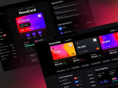 Eclipse - Figma dashboard UI kit for data design web apps angular charts code components dashboard design library desktop development investments library react template video service