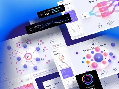 Futuristic dashboards to visualize your data desktop