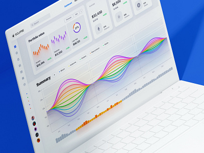 Eclipse - Figma dashboard UI kit for data design web apps no code