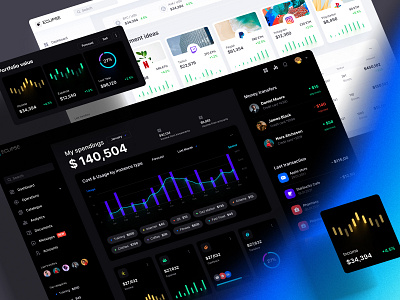 Eclipse - Figma dashboard UI kit for data design web apps chart dashboard dataviz desktop infographic mobile statistic template