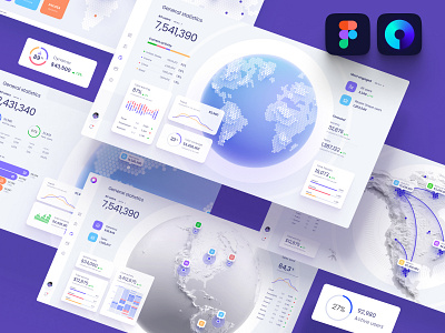 Orion UI kit - Charts templates & infographics in Figma desktop