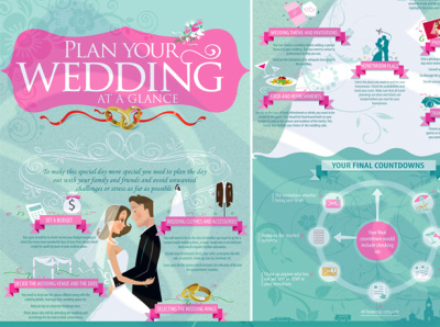 Plan your wedding illustration infographic