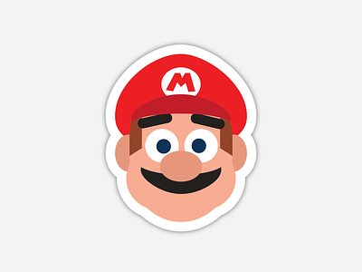 Mario Sticker illustration sticker