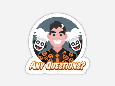 David Pumpkins Sticker