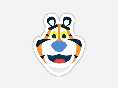 Tony the Tiger Sticker illustration sticker