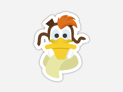 Launchpad McQuack Sticker illustration sticker