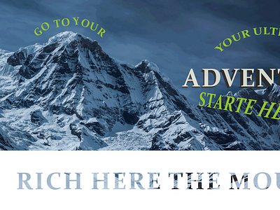 adventure adventure destore graphic design mountan photoshop prespective snow world