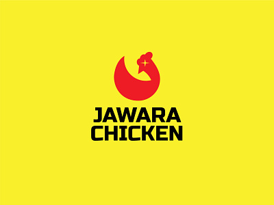 JAWARA CHICKEN LOGO branding chicken design design logo graphic design icon illustration kfc logo red yellow