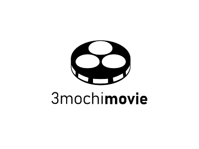 3mochimovie black branding design logo graphic design icon illustration japan logo movie white