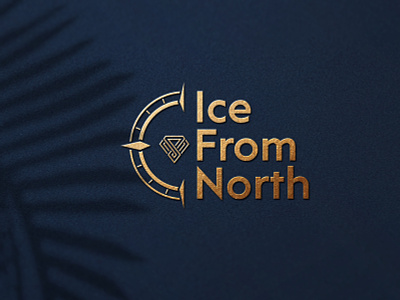 Ice From North Logo branding compas compass logo diamond diamond logo explorer logo ice iceland jewerly logo logo design navigation north typography logo