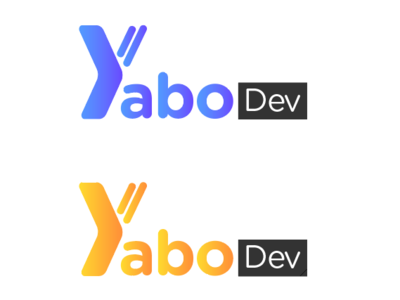 Logo Yabo.dev design development illustration logo typography