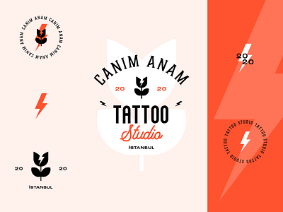 Tattoo Studio branding creative design icon identity lightning logo packaging rose studio symbol tattoo typo typography vector